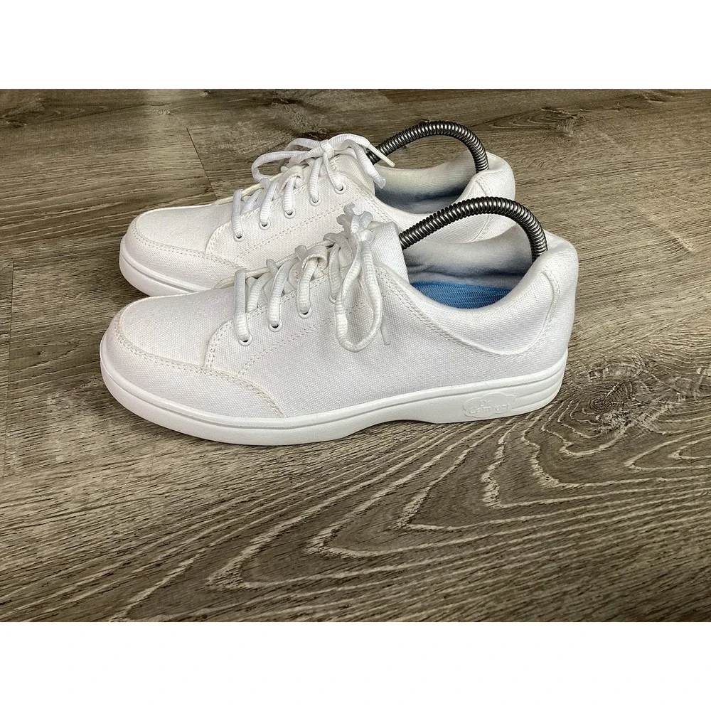 Dr Comfort Womens Size 9M 9 White Riley Therapeutic Shoes Lace Up Comfort